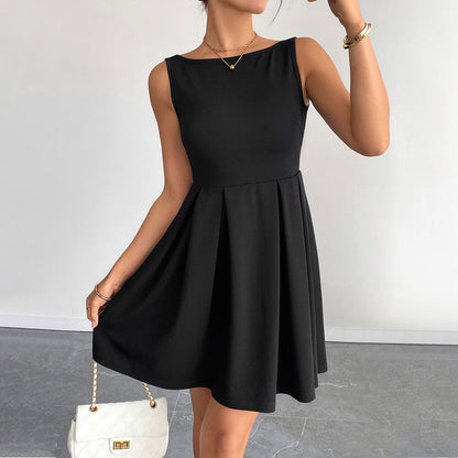 Damen Kleid Figurbetont Schwingrock Eleganter Ausschnitt Norvielle