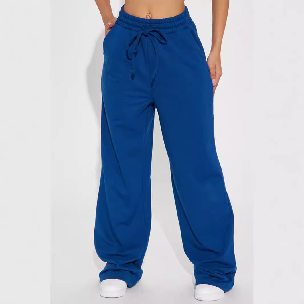 Damen Sweatpants Weite Passform Elastischer Bund Norvielle