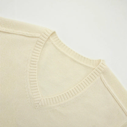 Damen Pullover V-Ausschnitt Wolle Norvielle