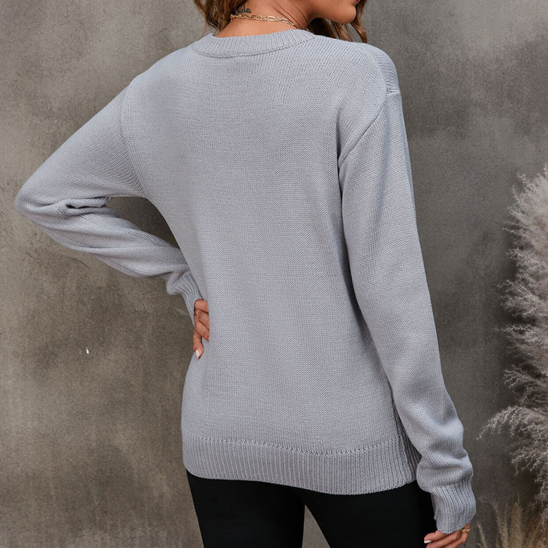 Damen Pullover mit Schriftzug Norvielle