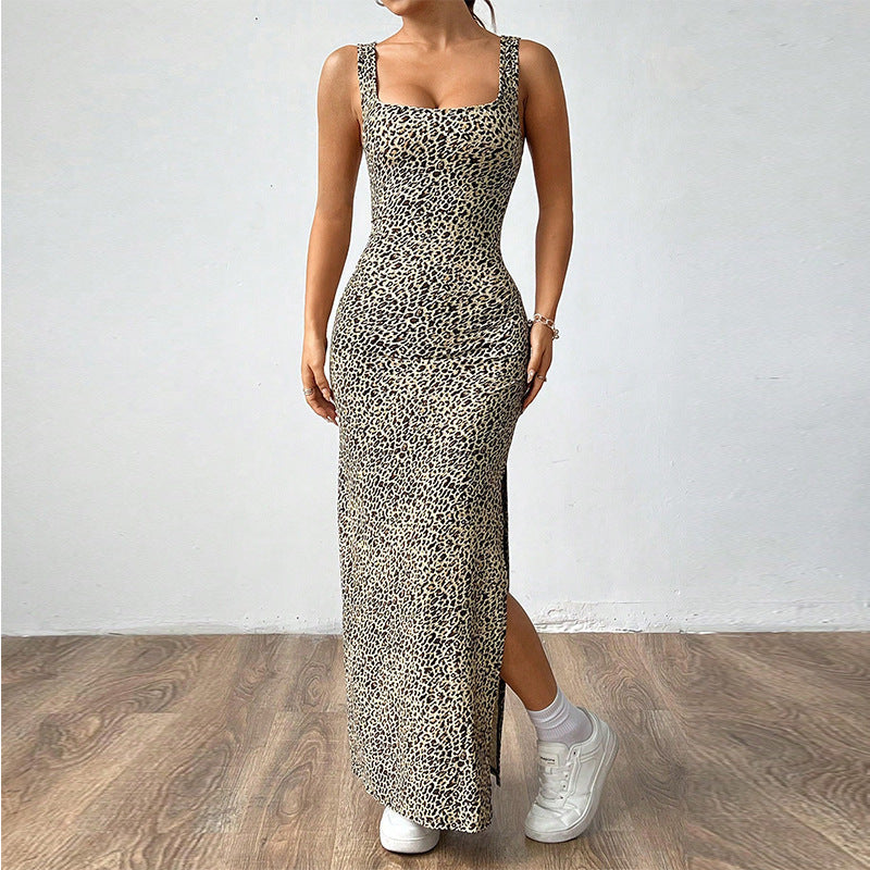 Damen Tiermuster Maxi-Kleid Norvielle - Norvielle