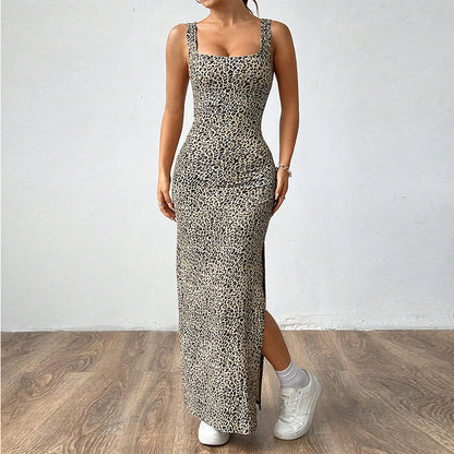 Damen Tiermuster Maxi-Kleid Norvielle - Norvielle