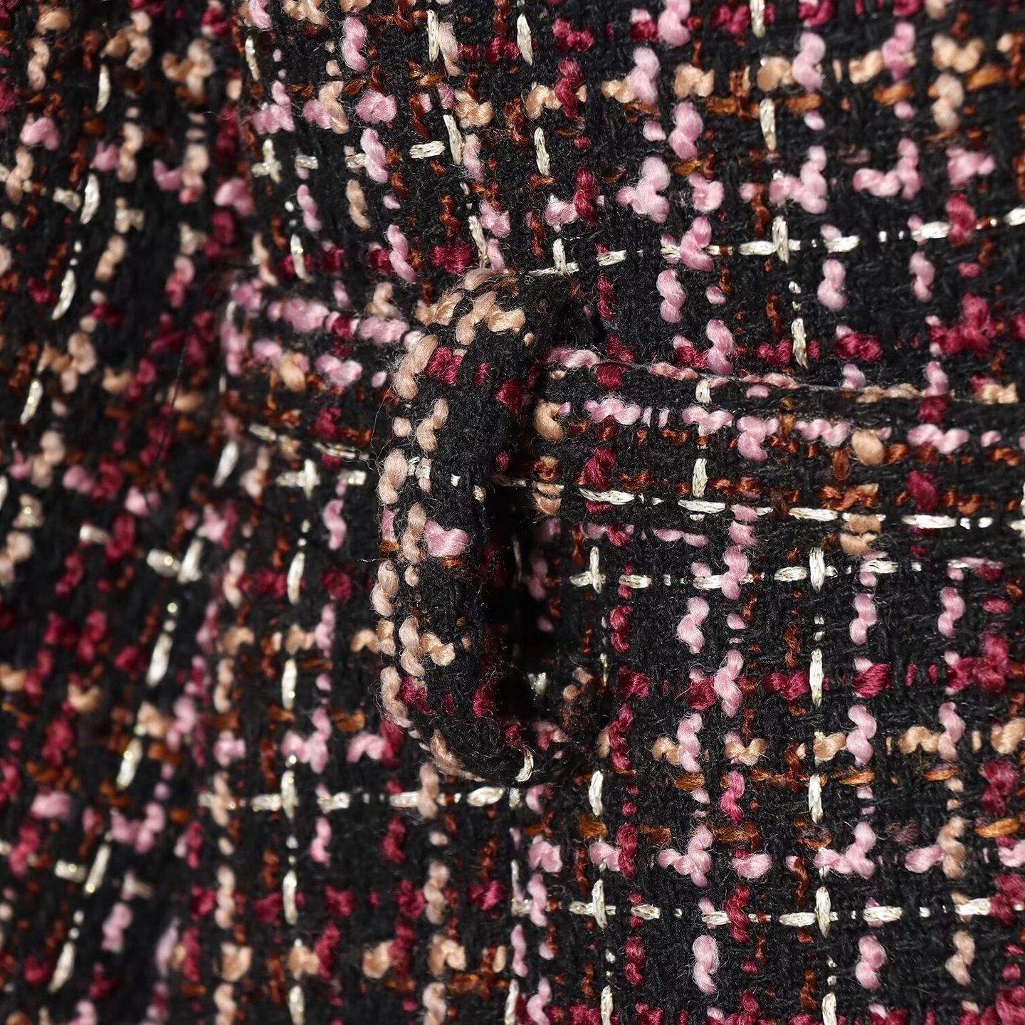 Damen Tweedjacke mit Knöpfen und abnehmbarem Gürtel Norvielle