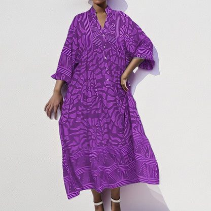 Damen Kaftan Kleid modisches Muster Norvielle