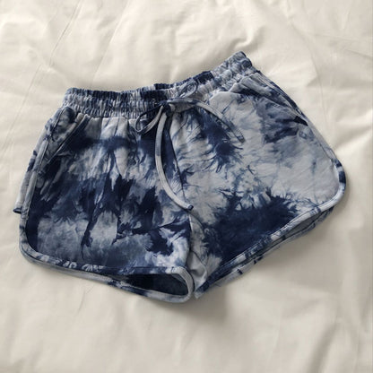 Damen Sweatshorts Batikdesign Bequem