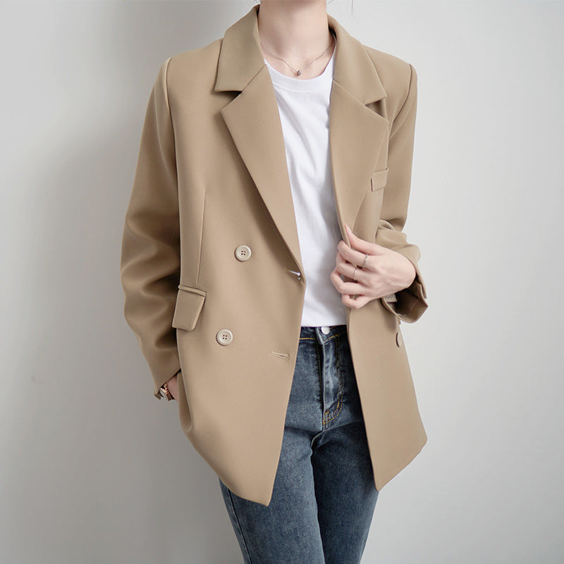 Damen Oversized Blazer Doppelter Knopfleiste