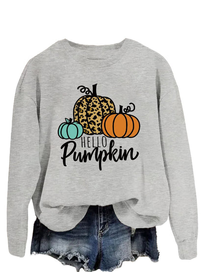 Damen Sweatshirt Herbstmotiv Lässiger Schnitt Norvielle
