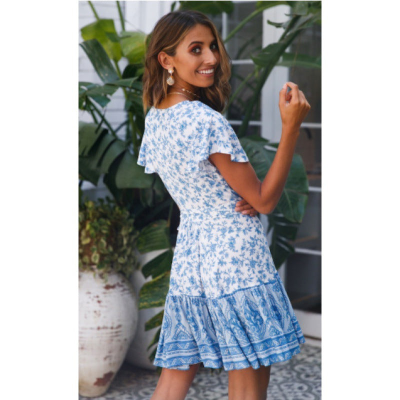 Damen Freizeitkleid Verspielt Fließend Norvielle