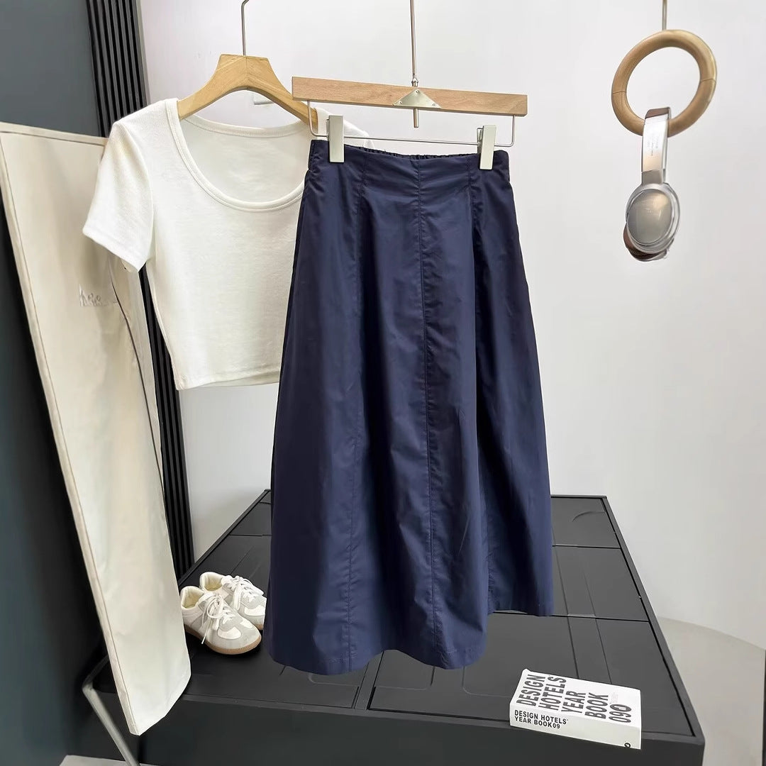 Damen Midirock Elegant Reißverschluss Norvielle