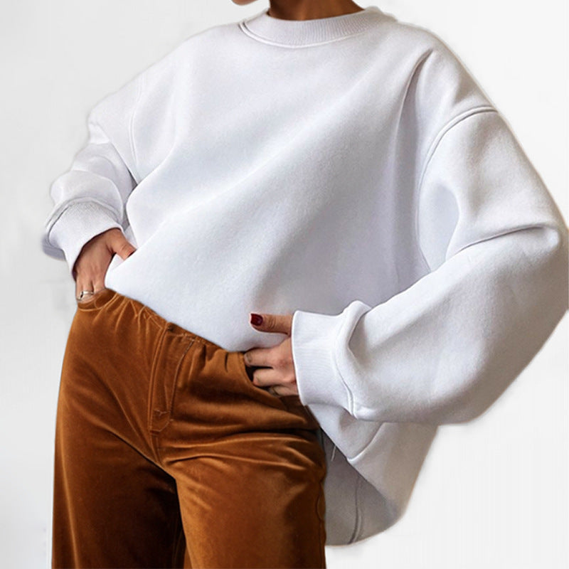 Damen Oversized Sweatshirt Weiter Schnitt Lässig Norvielle