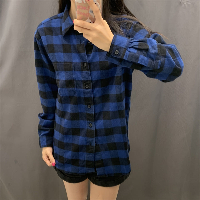 Damen Flanell-Hemdbluse Kariert Norvielle