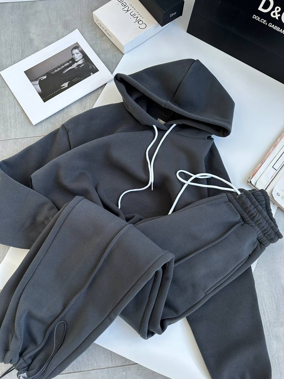 Damen Freizeitanzug mit Kapuze Elastisch Norvielle