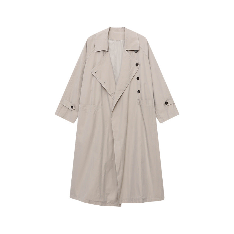 Damen Oversized Trenchcoat mit Taschen und Gürtel Norvielle