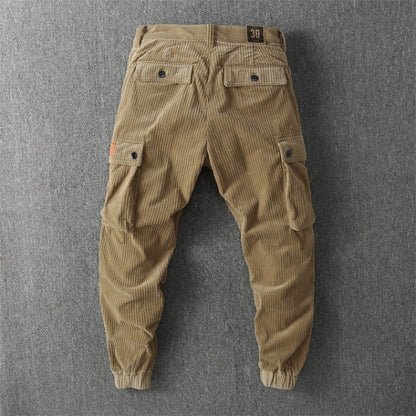 Herren Cargo-Hose Cord Bequem Praktische Taschen