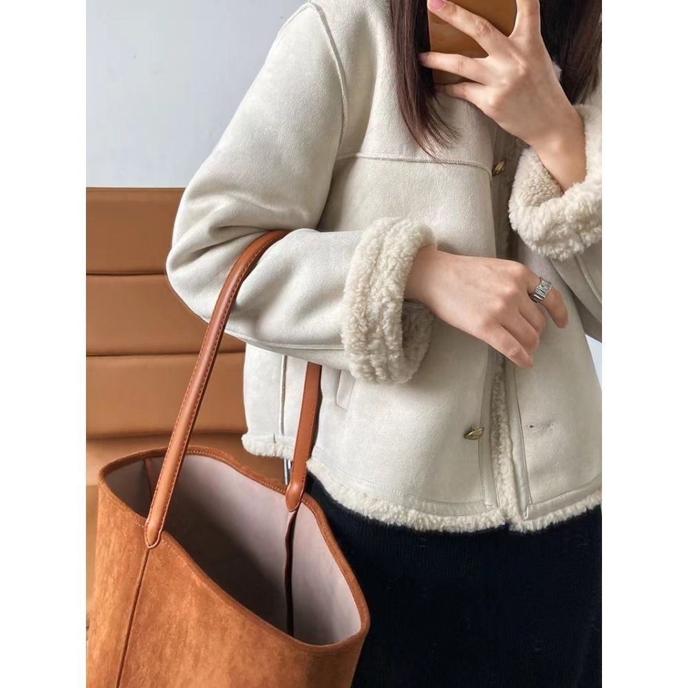 Damen Teddyjacke Norvielle mit Weichfutter