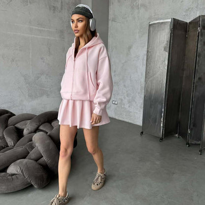 Damen Hoodie Rock-Set Elastisch