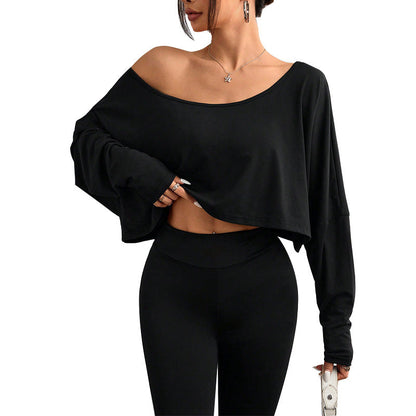 Damen Oversized Crop- Lässig Norvielle