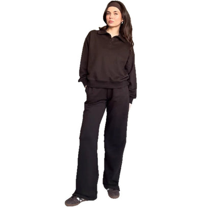Damen Sportanzug mit Polooberteil und Sweatpants Norvielle