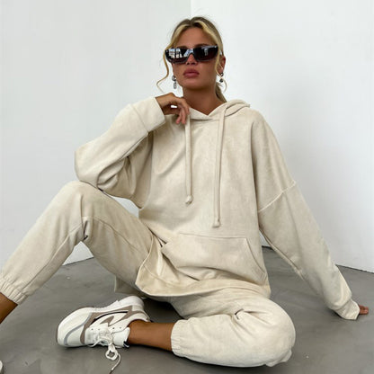 Damen Sweatanzug mit Kapuze Elastischer Bund Norvielle - Norvielle