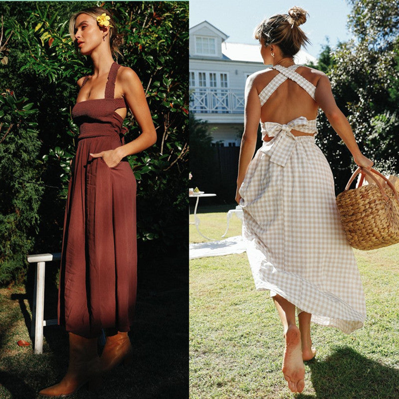 Damen Maxikleid Boho Stil Norvielle