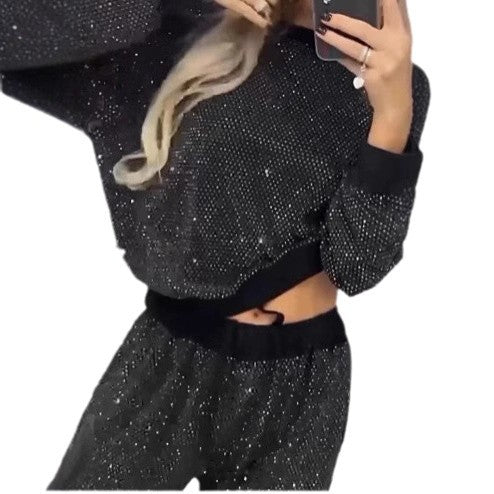 Damen Sport-Set Glitzernd Elastisch Norvielle