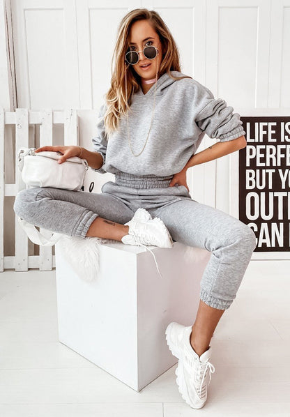 Damen Jogginganzug mit Kapuze Elastisch Norvielle