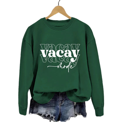 Damen Sweatshirt Lässiger Schriftzug Entspannte Passform Norvielle