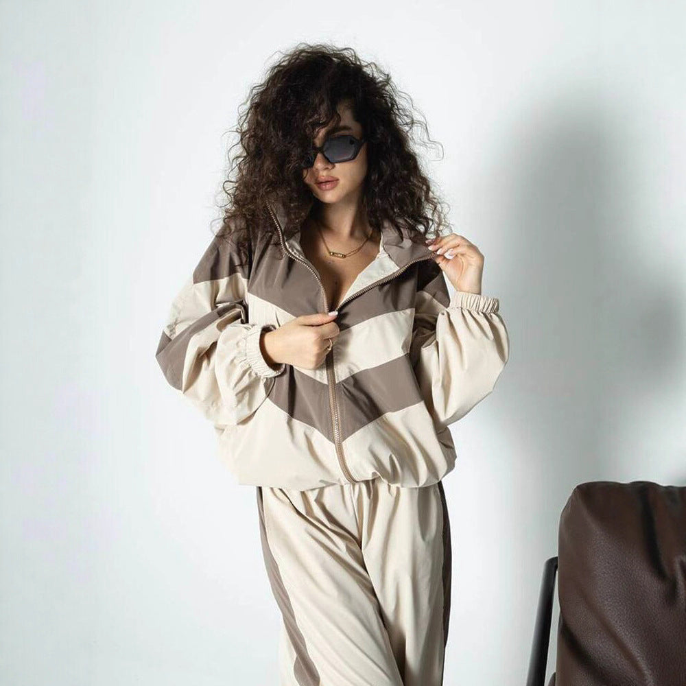 Damen Freizeitjacke Elastisch Hochkragen