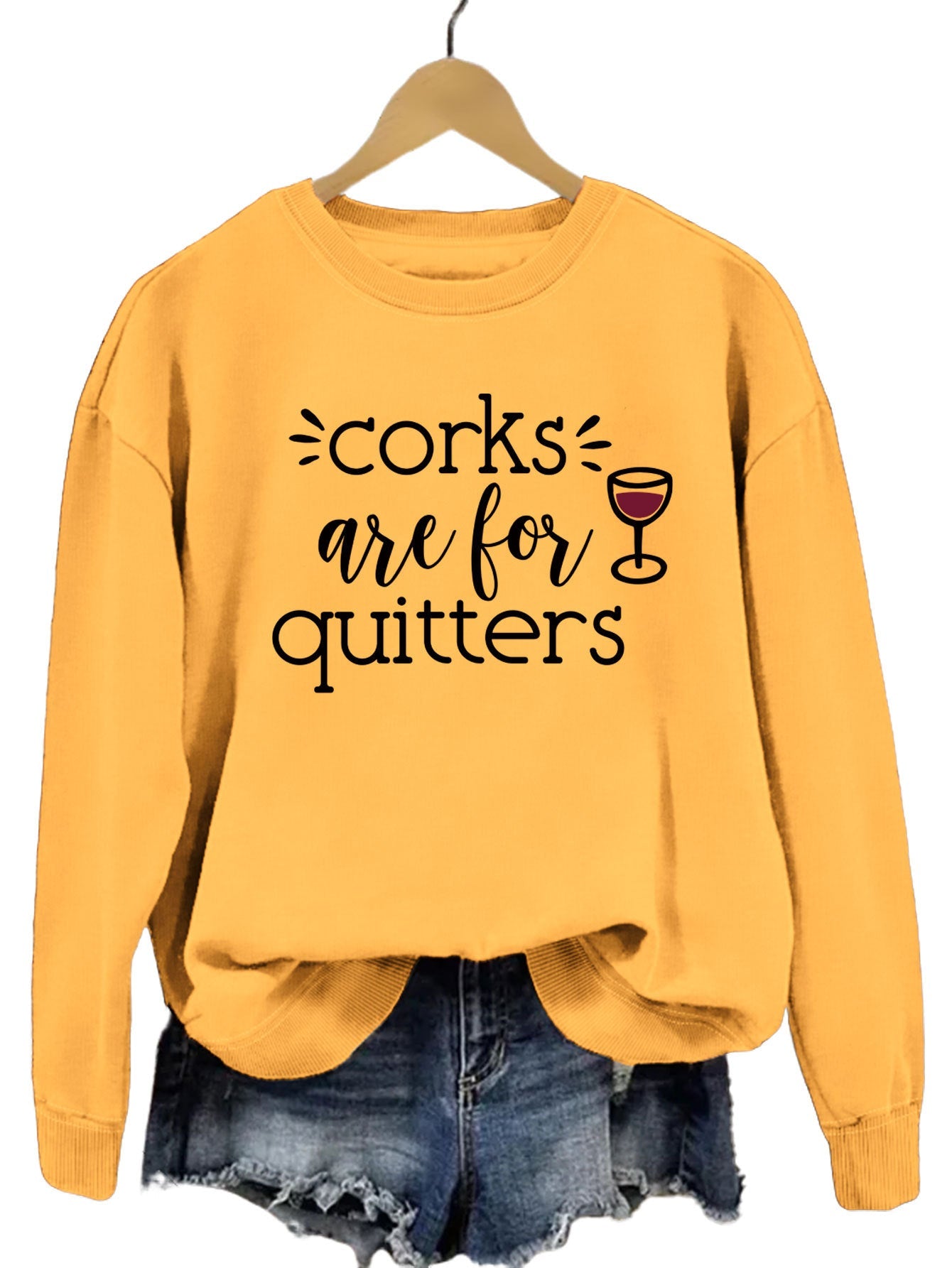 Damen Sweatshirt Lässiger Schnitt Mit Kreativem Spruch Norvielle