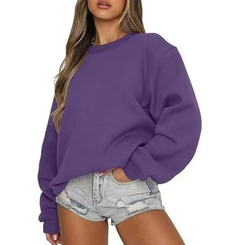 Damen Sweatshirt Lässiger Schnitt Voluminöse Ärmel Norvielle