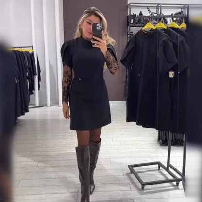 Damen Kleid Spitze Figurbetont Norvielle