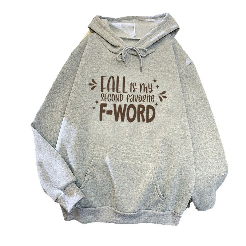 Damen Kapuzenpullover Lässiger Schnitt Mit Spruch