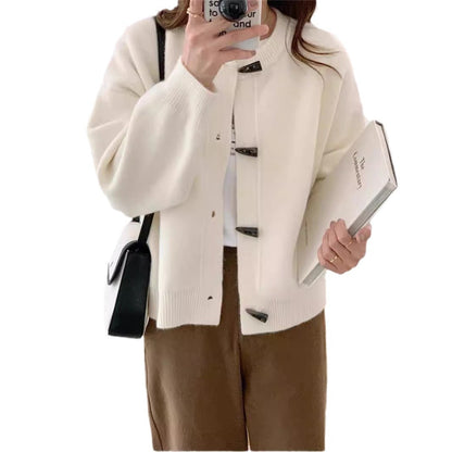 Damen Strickjacke mit Knöpfen Elegantes Design Norvielle