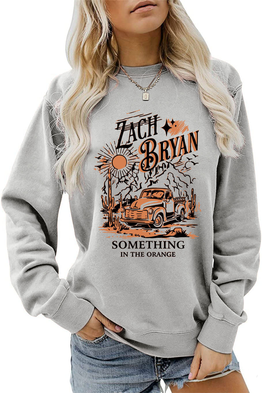 Damen Sweatshirt Vintage Truck Design Norvielle