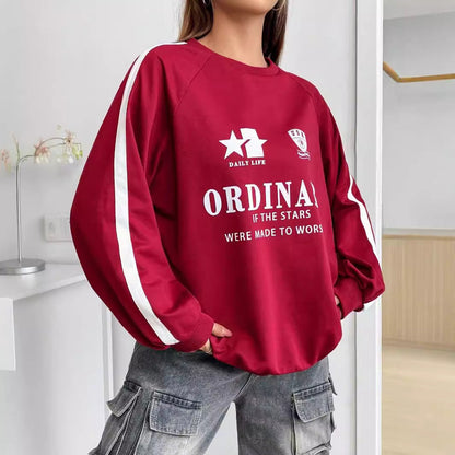Damen Sweatshirt Lässig Voluminöse Ärmel Norvielle