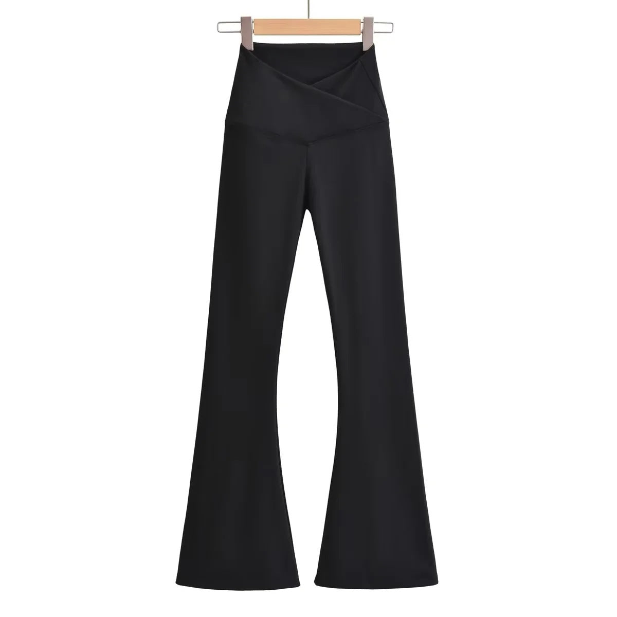 Damen Flared Leggings Hochtaillig Elegant Norvielle
