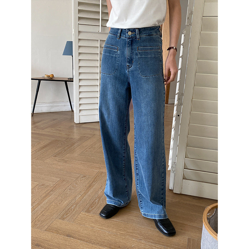 Damen High-Waist Jeans Weit Norvielle - Norvielle