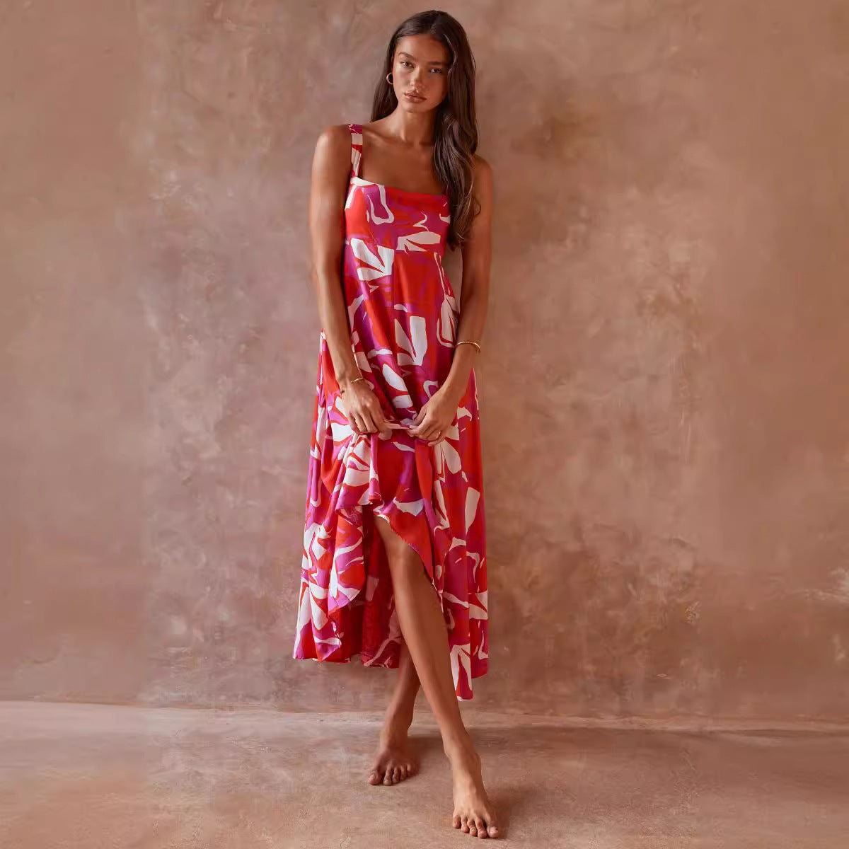 Damen Maxikleid Floralmuster Norvielle