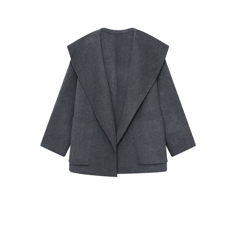 Damen Oversized-Mantel mit Revers und Taschen Norvielle