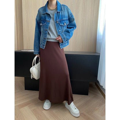 Damen Oversized Jeansjacke Moderner Schnitt