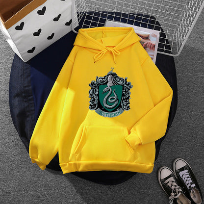 Damen Kapuzenpullover Slytherin Wappen Norvielle