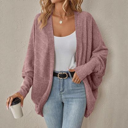 Damen Strickjacke Locker Lässig Mit Kurzen Ärmeln Norvielle