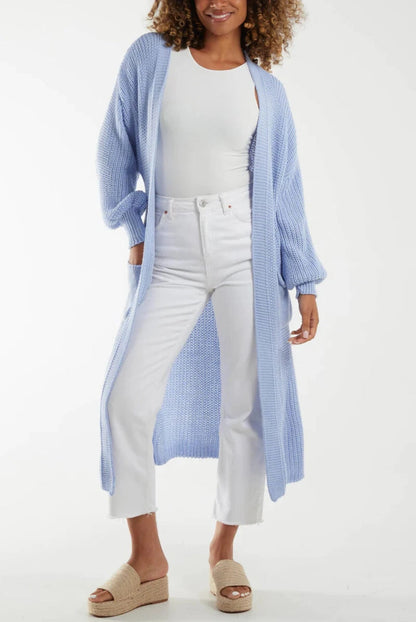 Damen Oversized Strickmantel Lässig Norvielle