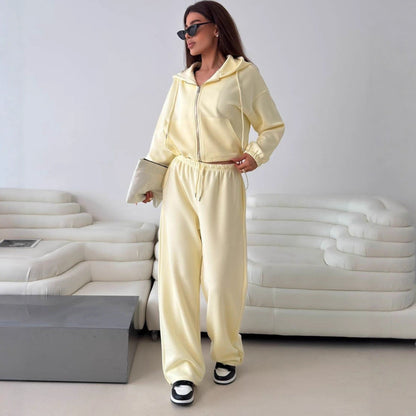 Damen Sportliches Kapuzen-Set elastisch Norvielle