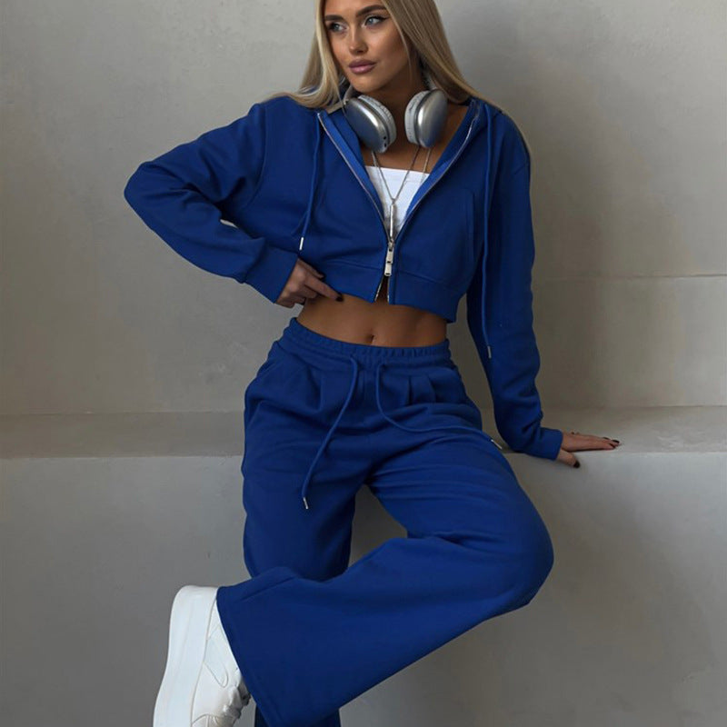 Damen Kapuzensweat-Set Weite Passform Elastischer Bund Norvielle