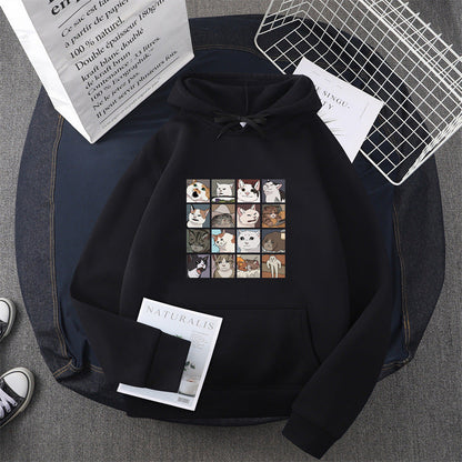 Damen Sweatshirt Tier-Motiv Norvielle
