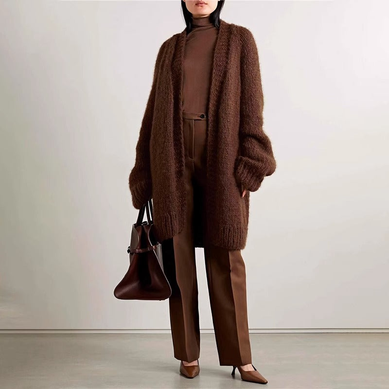 Damen Übergrößen Strickmantel Norvielle - Norvielle