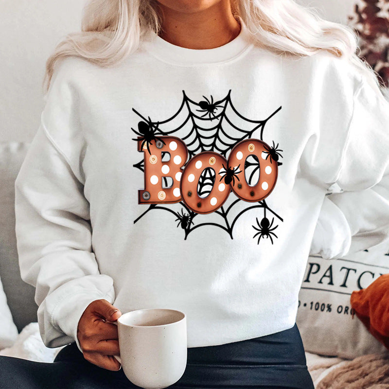 Damen Sweatshirt Halloween Spinnennetzdesign Norvielle