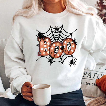 Damen Sweatshirt Halloween Spinnennetzdesign Norvielle