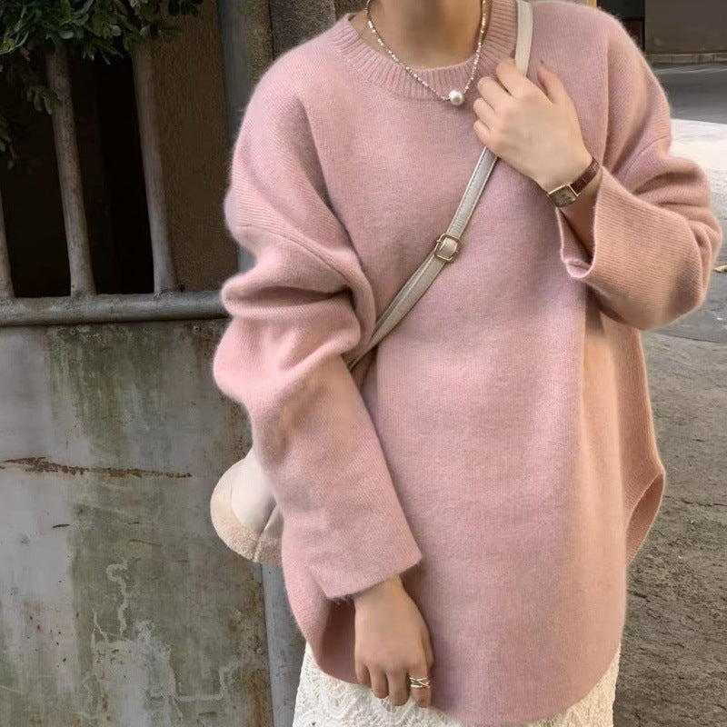 Damen Oversized Pullover Weich Norvielle